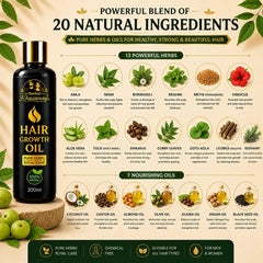 Hair Growth Oil (200ml) + FREE Neem Wooden Comb