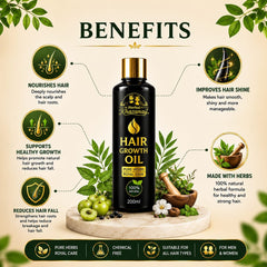 Hair Growth Oil (200ml) + FREE Neem Wooden Comb