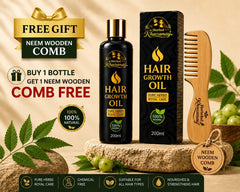 Hair Growth Oil (200ml) + FREE Neem Wooden Comb