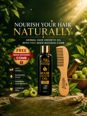 Hair Growth Oil (200ml) + FREE Neem Wooden Comb